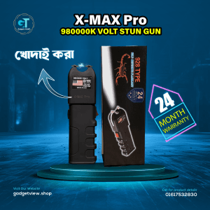 ⚡ High- Electric Stun Gun – 2-in-1 Electric Shock + Flashlight( U.S.A 🇺🇸VARIENT) X-MAX Pro Brand